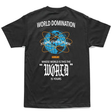 Load image into Gallery viewer, WORLD DOM. T-SHIRT: BLACK
